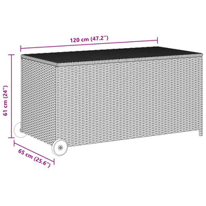 Dynbox svart 120x65x61 cm konstrotting