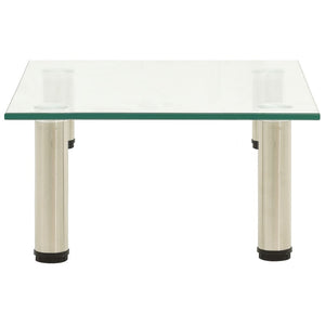 TV-bänk transparent 40x35x17 cm härdat glas