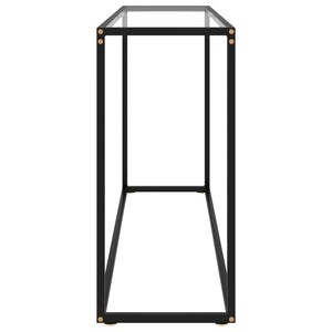 Konsolbord transparent 120x35x75 cm härdat glas