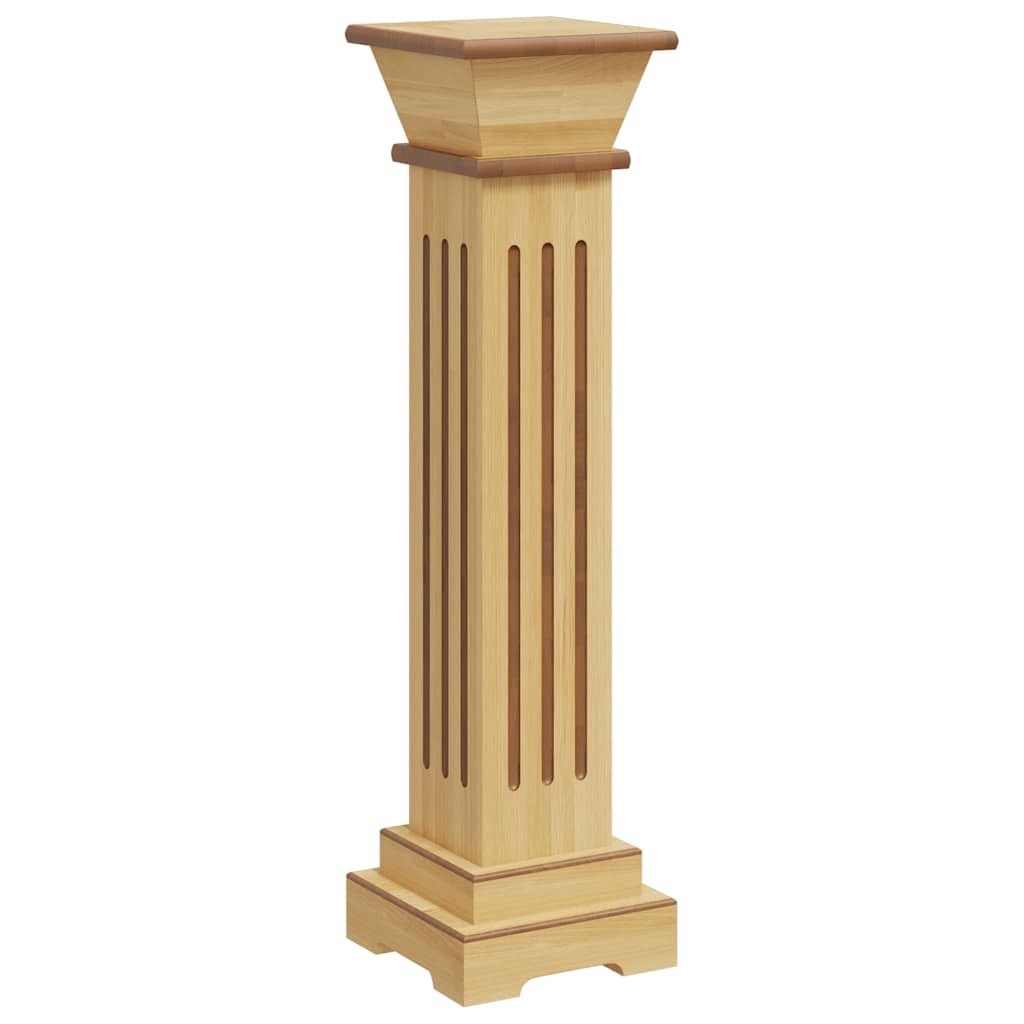 Klassisk blompelare natur 17x17x66 cm MDF