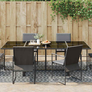 Utomhusmatta ARAKIL vit och svart 190x290 cm PP