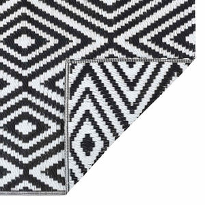 Utomhusmatta ARAKIL vit och svart 190x290 cm PP