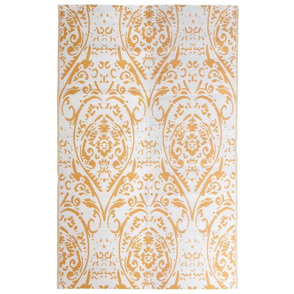 Utomhusmatta ARAKIL orange och vit 190x290 cm PP