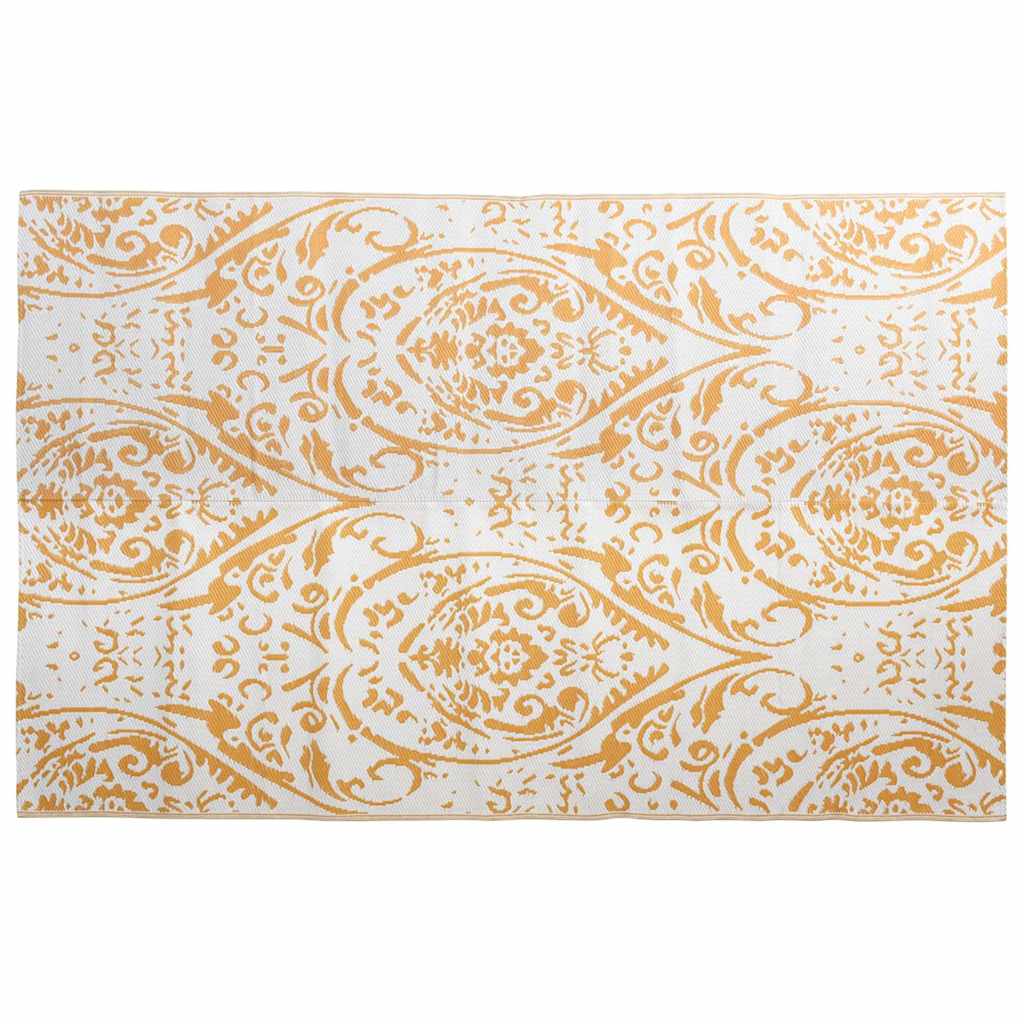 Utomhusmatta ARAKIL orange och vit 190x290 cm PP