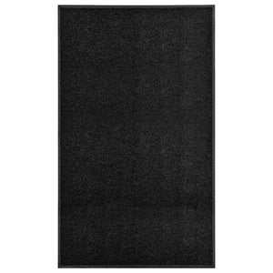 Dörrmatta tvättbar svart 90x150 cm
