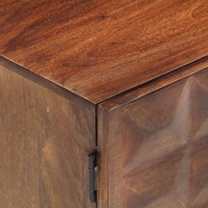 TV-bänk 124x29x45 cm massivt mangoträ