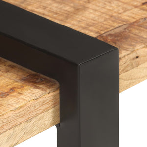 TV-bänk 160x40x40 cm massivt grovt mangoträ