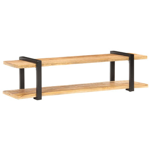 TV-bänk 160x40x40 cm massivt grovt mangoträ