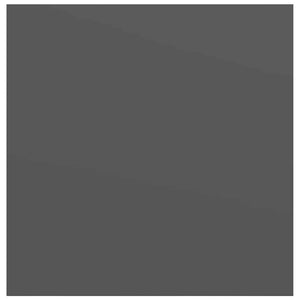 Svävande vägghyllor 4 st grå högglans 23x23,5x3,8 cm MDF