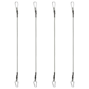 Rep med karbinhake 4 st gummi