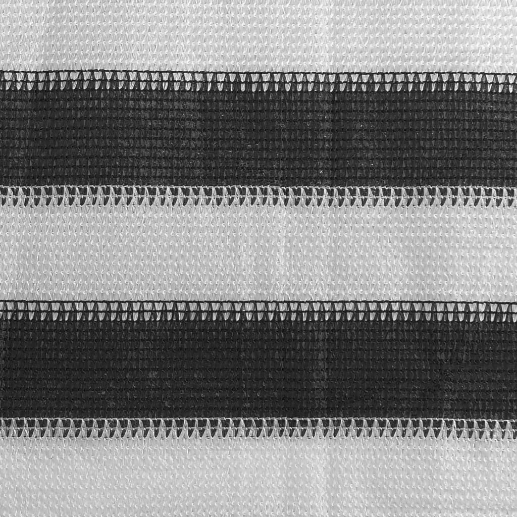 Balkongskärm HDPE 75x500 cm antracit och vit