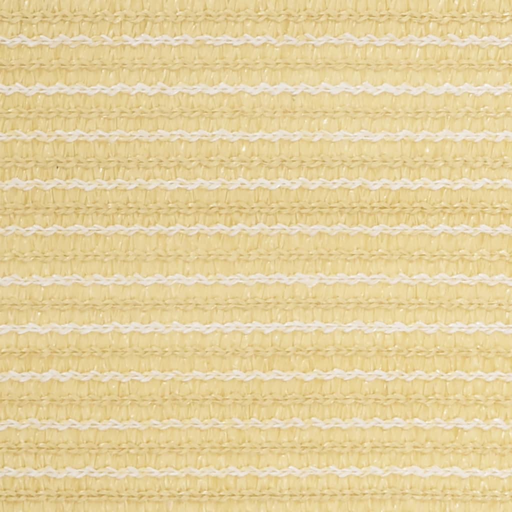 Balkongskärm beige 75x600 cm HDPE