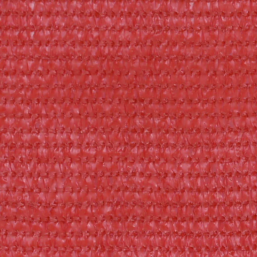 Balkongskärm röd 90x500 cm HDPE