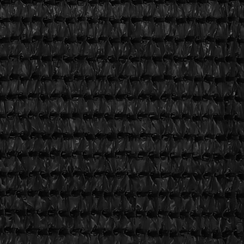 Balkongskärm svart 120x600 cm HDPE
