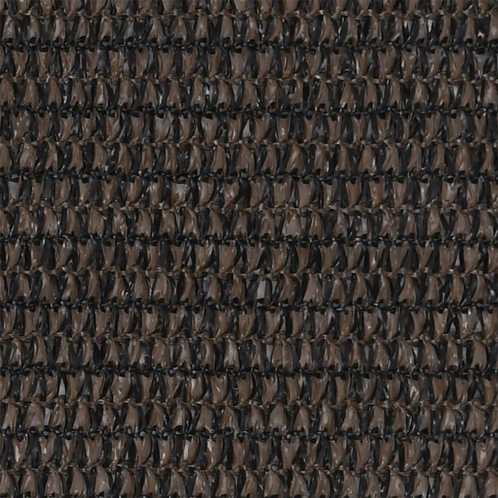 Balkongskärm brun 75x500 cm HDPE