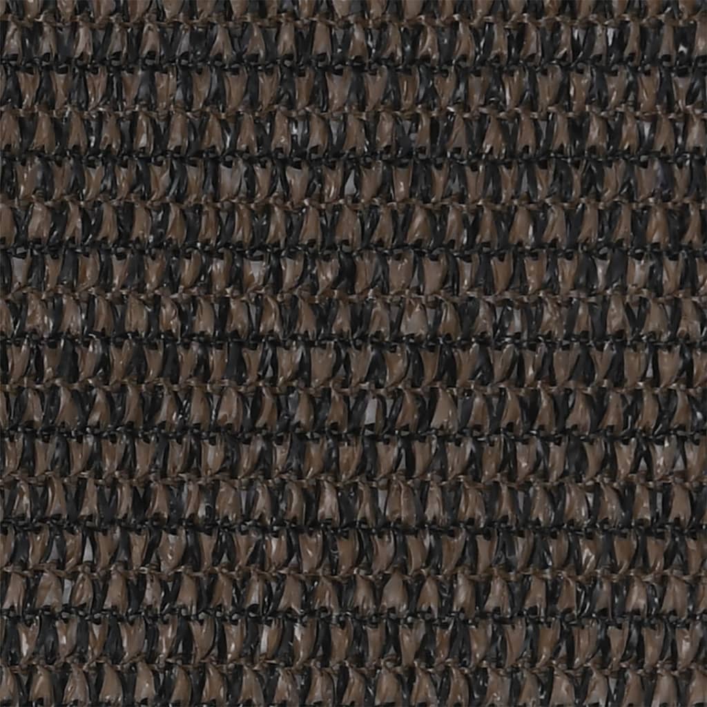 Balkongskärm brun 120x600 cm HDPE