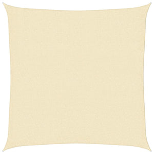 Solsegel 160 g/m² gräddvit 2,5x2,5 m HDPE