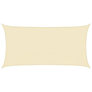 Solsegel 160 g/m² gräddvit 2,5x4,5 m HDPE