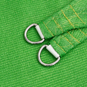 Solsegel 160 g/m² ljusgrön 3,6x3,6 m HDPE