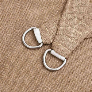 Solsegel 160 g/m² taupe 3,6x3,6x3,6 m HDPE