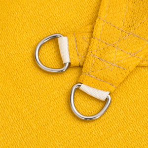 Solsegel 160 g/m² fyrkantig gul 6x6 m HDPE