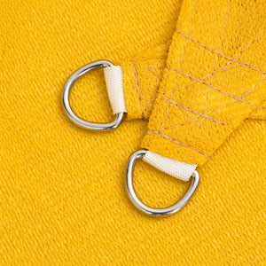 Solsegel 160 g/m² triangulär gul 4x5x6,8 m HDPE