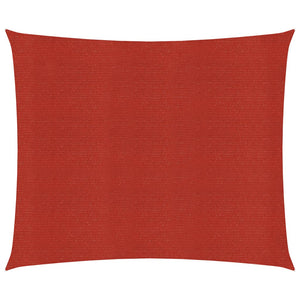 Solsegel 160 g/m² röd 4,5x4,5 m HDPE