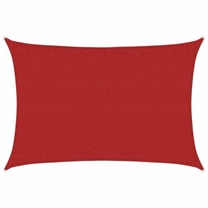 Solsegel 160 g/m² röd 3,5x4,5 m HDPE