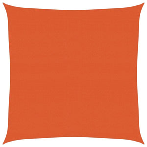 Solsegel 160 g/m² fyrkantig orange 4,5x4,5 m HDPE