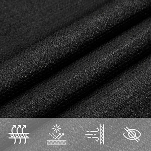 Solsegel 160 g/m² svart 5x7 m HDPE