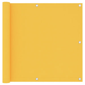 Balkongskärm gul 90x500 cm oxfordtyg