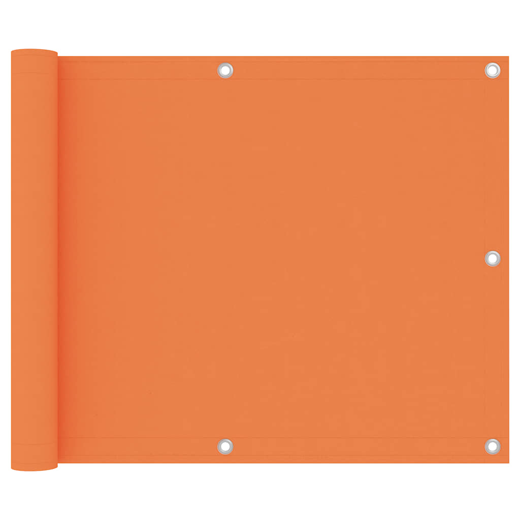 Balkongskärm orange 75x300 cm oxfordtyg