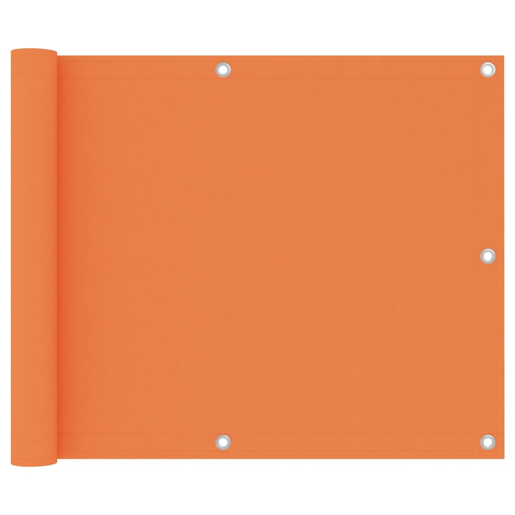 Balkongskärm orange 75x500 cm oxfordtyg