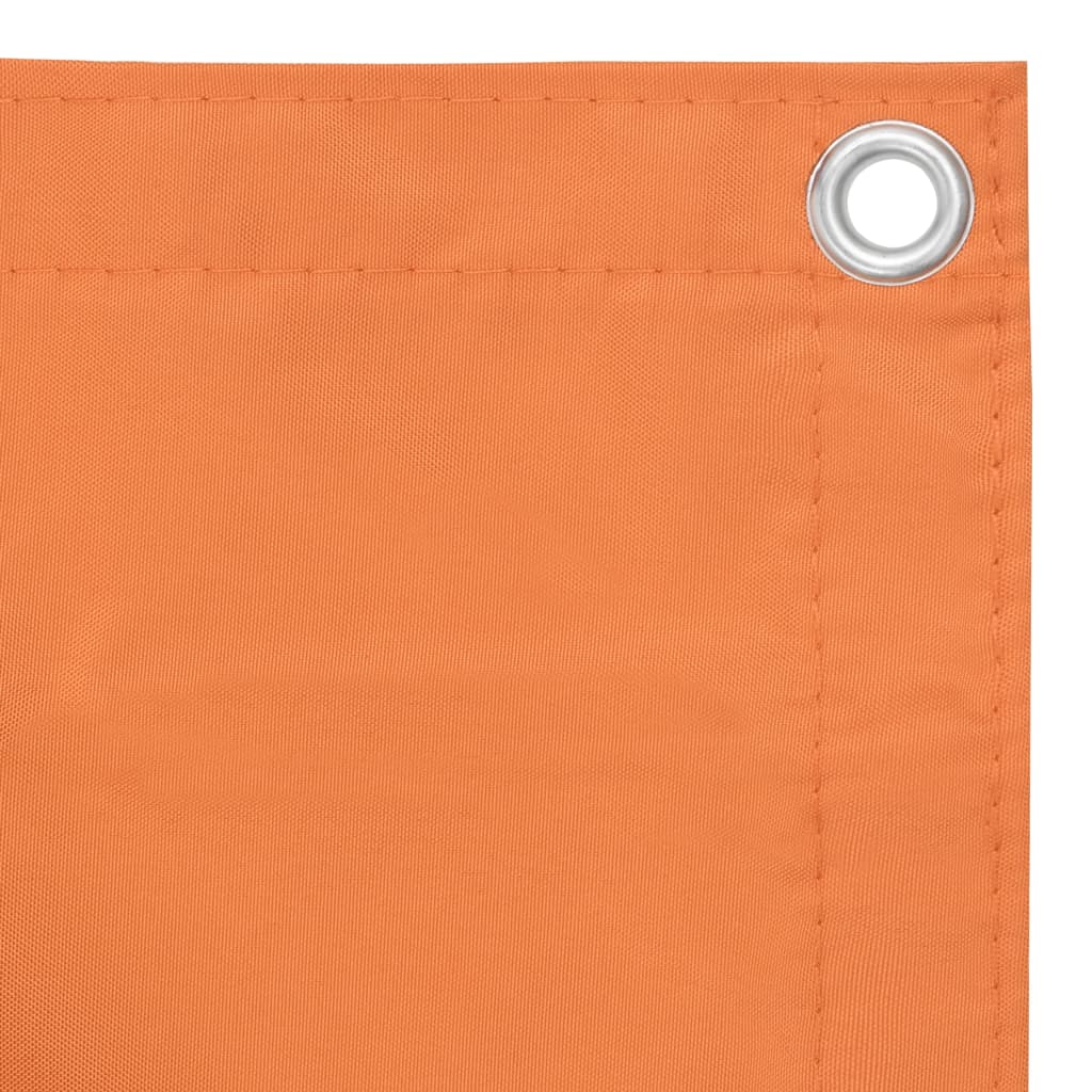Balkongskärm orange 90x400 cm oxfordtyg