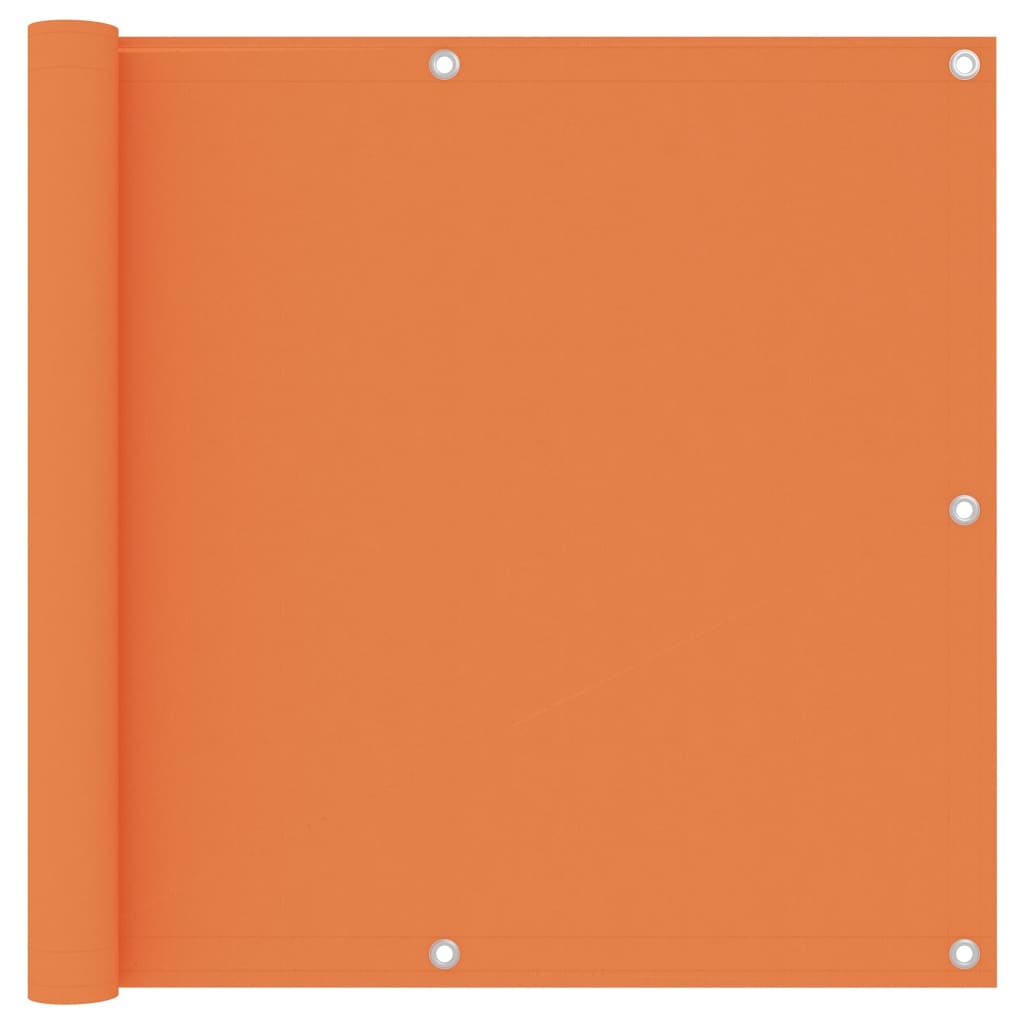 Balkongskärm orange 90x600 cm oxfordtyg