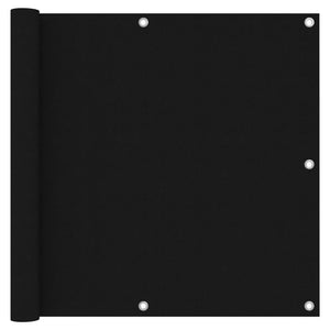 Balkongskärm svart 90x300 cm oxfordtyg