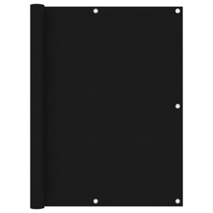 Balkongskärm svart 120x600 cm oxfordtyg