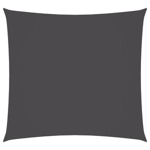 Solsegel oxfordtyg fyrkantigt 3x3 m antracit