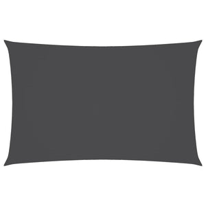 Solsegel oxfordtyg rektangulärt 2,5x5 m antracit