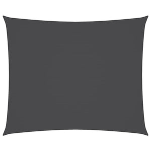 Solsegel oxfordtyg rektangulärt 5x6 m antracit