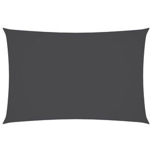 Solsegel oxfordtyg rektangulärt 5x7 m antracitgrå
