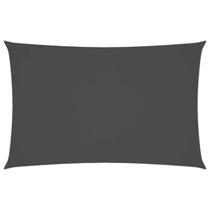 Solsegel oxfordtyg rektangulärt 5x8 m antracit