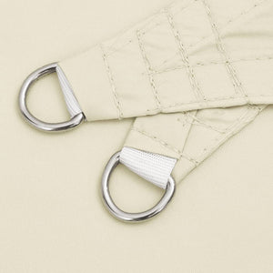 Solsegel oxfordtyg fyrkantigt 4x4 m gräddvit