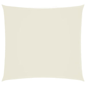 Solsegel oxfordtyg fyrkantigt 7x7 m gräddvit