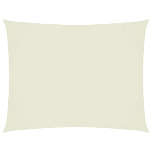 Solsegel oxfordtyg rektangulärt 3x6 m gräddvit