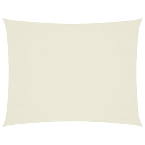 Solsegel oxfordtyg rektangulärt 3,5x5 m gräddvit