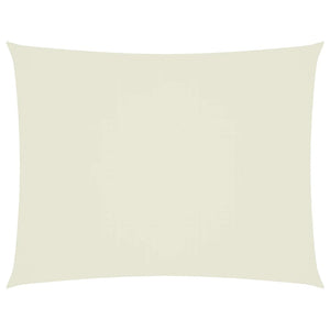 Solsegel oxfordtyg rektangulärt 5x6 m gräddvit