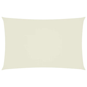 Solsegel oxfordtyg rektangulärt 5x8 m gräddvit