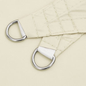 Solsegel oxfordtyg rektangulärt 5x8 m gräddvit