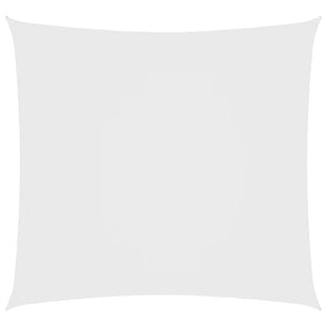 Solsegel oxfordtyg fyrkantigt 5x5 m vit